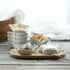 Set of 4 Star Shaped Ceramic Sauce Dishes, Multipurpose Appetizer Plates, Sushi Dipping Bowls