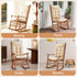 Set Rocking Chair Cushions Indoor & Outdoor, Patio Glider Rocking Chair Cushions with Ties, Use on Porch, Nursery