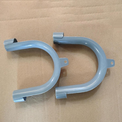 2Pcs Gray Clothes Washer Drain Hose Holder - U-Shape Washing Machine Drain Hose Hook Adapter Clothes Washer Dishwasher Washing Machine Drain Hose Guide Mounting Bracket Replacement
