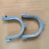 2Pcs Gray Clothes Washer Drain Hose Holder - U-Shape Washing Machine Drain Hose Hook Adapter Clothes Washer Dishwasher Washing Machine Drain Hose Guide Mounting Bracket Replacement