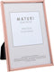 Maturi Rose Gold Colored Thin Edge Photo Frame, 6 x 8-Inch (15 x 20cm)