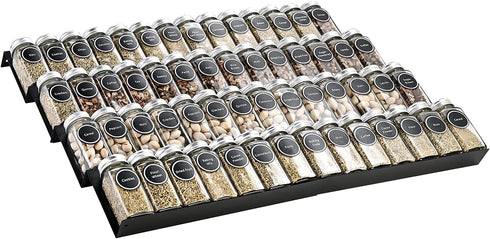 Expandable Spice Rack Organizer - Mulush Metal Tray for Kitchen Storage
