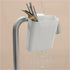 Multifunctional Compact Kitchen Drainer, Utensil and Cutlery Drying Rack Holder, Hangable Sink Shelf, White