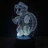 Gfytdxe 3D 7 Optical Illusion LED Night Light, Boy Girl Kids Baby Sleep Desk Lamp Touch Control Color Change USB