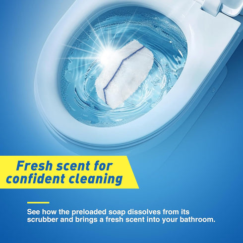 ROMARHOM 80-pcs (Package Toilet Brush Wand Refills, Compatible with Clorox and Most Toilet Brushes, Disposable Wand