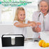 1Pack Countertop, Paper Towel Holder Black Acrylic Napkin Dispenser, Multifold Paper Towel Dispenser for Z-fold C-fold