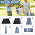 80"x80" 3-Layer Picnic Blankets Outdoor Extra Large - Waterproof Beach Blanket, Machine Washable Foldable Park Mat