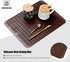 Silicone Dish Drying Mat - Non-Slip Easy Clean Sink Mat for Kitchen Counter, Refrigerator, or Drawer Liner (18" x 16",