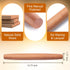 French Rolling Pin, 15.75 Inches Wood Rolling Pins for Baking, Extra Long Classic Wooden Dough Roller for Fondant Pizza Pie Crust Cookie Pastry, Kitchen Baking Essentials, Brown
