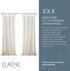 Elrene Home Fashions Jolie Crushed Semi-Sheer Window Curtain, 52" x 84", Adjustable Tie-Top