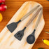 Silicone Kitchen Utensils Set, Heat Resistant Nonstick Cooking Utensils Set (Black)