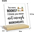 Bookshelf Acrylic Decor Desk Gifts for Reading Enthusiasts, Too Many Books Not Enough Bookshelves, Inspirational Gifts
