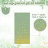 1 Pack 54"x108" FunnyPars Sage Green and Gold Plastic Tablecloth, Green Disposable Table Cloth for Rectangle Tables