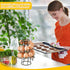 2 Countertop Display(9.4'',handle Zubebe Pcs Egg Basket Storage, Spiral Fresh Egg Collecting Holder Metal Wire Rack