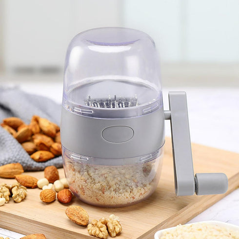 Portable Manual Hand Nut Chopper for All Nuts Walnut Pecans, Hand Crank