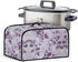 Purple Flower Slow Cooker Dust Cover, Oval 6-8 Qt Dust Proof Convenient Kitchen Accessory