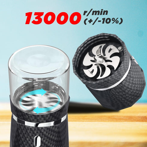 YFTOHI 2x3.5inches 2pcs 1.7oz/50ml Unique Electric Herb Grinder, Small Spice Grinder Electric herb Grinders Mini Size