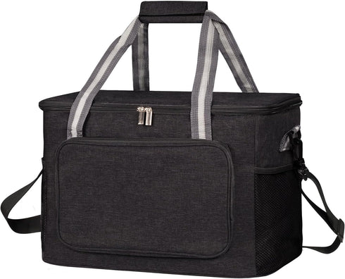 iknoe Large Cooler Bag Collapsible, 24L Insulated Bags, Leakproof Lunch Cooler Tote