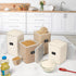 WHITE FEATHER SUPPLIES 4 PC Large Airtight Food Storage Containers with Lids, BPA Free Plastic for Kitchen & Pantry