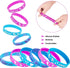 Gejoy 30 Pieces Mermaid Party Favors, Mermaid Silicone Wristband Bracelets for Under The Sea Birthday Party Supplies
