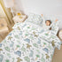 Set Set 1 Kids Dinosaur Duvet Cover,Cute Cartoon Dino Animal Bedding Watercolor Cloud Jungle Trees Comforter Cover(No