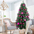 Set of 36pcs Fuchsia 1.6" Small Shatterproof Christmas Balls Ornaments for Tree Birthday Halloween Wedding Decorations