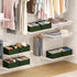 Closet 4 Packs DIMJ Large Shelf Organizer Bins with Handles and Divider, Fabric Trapezoid Storage Baskets, Foldable