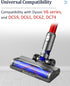 Vacuum Attachments for Dyson V6 Cleaners, Brush Motorhead with LED Lights, V Shape Bristle Roller Replacement Parts