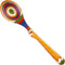 Baltique Marrakesh Collection 12-1/2" Wooden Cooking Spoon with Spoon Rest Notch, Safe for Nonstick Use