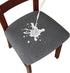 Genina Waterproof Dining Chair Covers for Kitchen Room Chairs, Dark Gray, 4 Pcs Slipcovers
