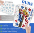 Mfault Memorial Day Land of The Free Window Clings, 9 Sheets 4th of July Military Soldier Boots Decals