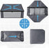 HomeHacks Storage 3-Pack Clothes Organizer Storage Bags, Foldable Storage Box with Large Clear Window for Closet, Dorm,