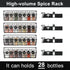 Spice Rack Organizer Wall Mount, Hanging Spice Pantry Storage Shelf Organization, 4 Pack Space Saving Seasoning