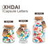 Capsule Letters Message in a Bottle, Long Distance Relationship Gifts for Boyfriend or Girlfriend, 50PCS Mixed Color