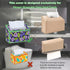 Choary (1, Tissue Box Cover Holder Compatible with Kleenex Disposable Paper Hand Towels, Stylish Leather Wall-Mounted