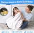 54" 75" FGZ Full Size Mattress Protector Waterproof White Noiseless Cotton Terry Washable Mattress Cover for Kids