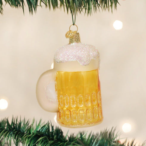 Old World Christmas Craft Beer Collection Glass Blown Ornaments for Christmas Tree, Mug