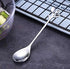 SZBAIDEKJ Stainless Steel Leaf Coffee Spoon - 10 Pcs Creative Dessert Spoons for Stirring, Mixing, and Ice Cream