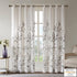 Madison Park Cecily Semi Sheer SINGLE Panel Window Curtain, Burnout Botanical Print, 50x84", Leaves Mauve