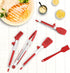 Maywe Tanso 5-Pack Silicone Tongs for Cooking, 4PCS 13-Inch Nonstick Stainless Steel Tongs with Brush