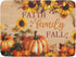 Fall Pumpkin Sunflower Dish Drying Mat 18”x24”, Absorbent Autumn Orange Pumpkins Drying Mat for Kitchen Counter