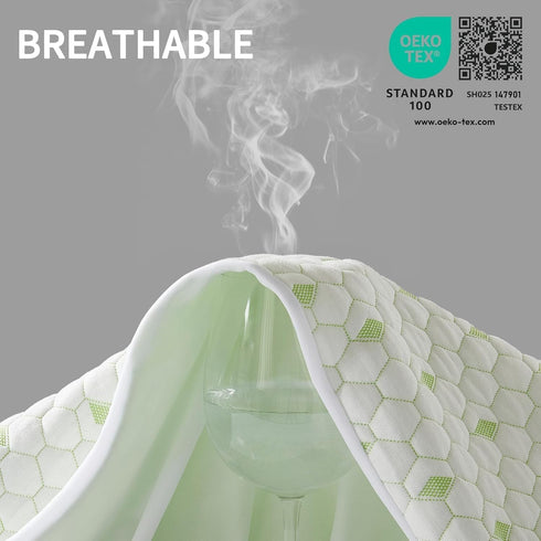 Waterproof Mattress Protector, Twin XL Size Fitted Mattress Pad with 3D Air Fabric Breathable Cover