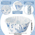 800 Pcs Blue and White Flower Cupcake Liners Flower Cupcake Wrappers Grease Proof Blue Muffin Liners Disposable Cupcake Papers Baking Cups for Baking Weddings Party (1.38 x 0.79 inch) by Jetec