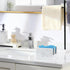2 Luxspire Kitchen Sponge Holder, Dish Sponge Holder with with Drain Tray, Marble Sponge Holder for Kitchen Sink