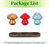 Set 3 Glass Propagation Station for Plant: Mushroom Planter with Wooden Stand for Home Office Decor - Unique