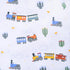 Scientific Sleep 100% Cozy Set, Set Little Train Cactus Cute Fun Cotton Twin Bed Sheet Flat Sheet & Fitted Sheet