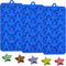 Star Chocolate Molds 3pcs - Silicone Star Candy Molds for Baking Ice Cube, Resin, Soap, Jelly (Star Size 1.93in)
