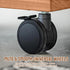 360 Adjustable C Shaped Side Table, C Table End Table with Wheels for Sofa, Swivel Sofa Table