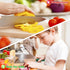 4 Pcs Wooden Kids Knives Cooking Utensils, Safe Knives with Rectangle Cutting Board for Kitchen Cooking