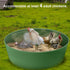 Kalekey 25'' Bottomless Chicken Dust Bath Tub, Adjustable Chicken Dust Bath Contain Design, Dust Bath for Chickens